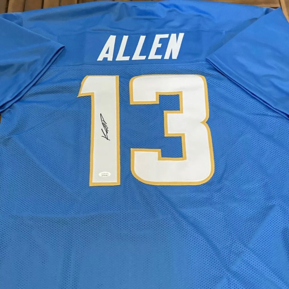 KEENEN ALLEN Signed LOS ANGELES CHARGERS ON FIELD STYLE JERSEY JSA COA